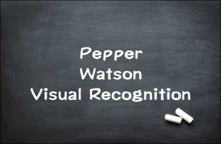 Watsonと連携したPepper：Visual Recognitionで画像が分析できるPepper開発