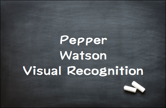 Watsonと連携したPepper:Visual Recognitionで画像が分析できるPepper開発