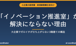 「イノベーション推進室」が解決にならない理由|大企業でゼロイチが立ち上がらない3階建ての構造